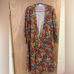 Vibrant floral Lularoe Sarah Cardigan